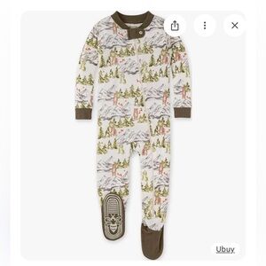 Burt's Bees Baby Baby Boys' Organic Cotton Bear Mountains Pajama 12m